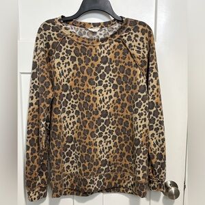 Caslon Leopard Print Women's Top